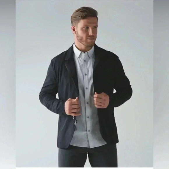 Lululemon Mens Nonstop Blazer Jacket in Black Size M - Picture 1 of 10